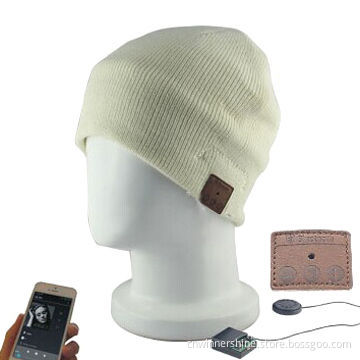 Handsfree Bluetooth Cable Knit Beanie Headphone